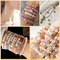 300Pcs Gold Letter Beads T 4X7mm Individual Round Alphabet Beads for Friendship Bracelets Making
